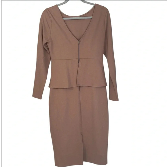 ASOS Corset Peplum Midi Dress Women’s Size 8 - Picture 4 of 9